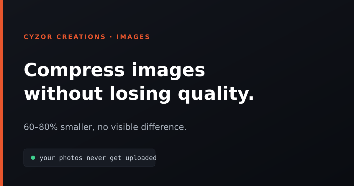 A guide to compressing JPG and PNG images without losing visible quality