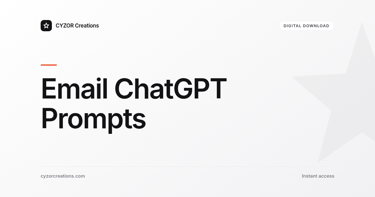 Email ChatGPT Prompts