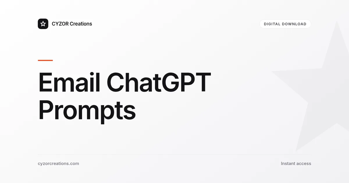 Email ChatGPT Prompts