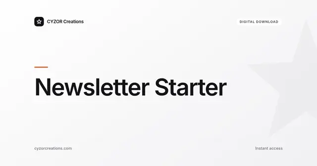 Newsletter Starter
