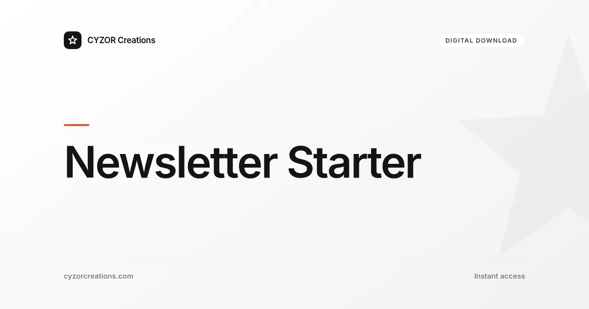 Newsletter Starter