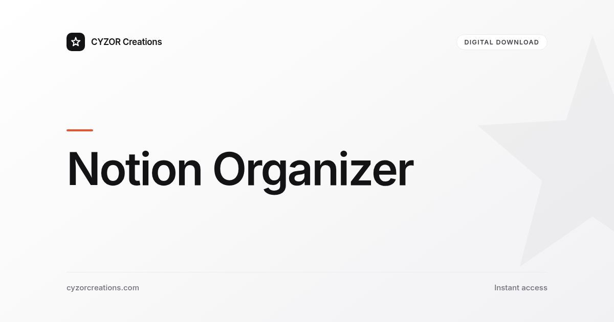 Notion Organizer