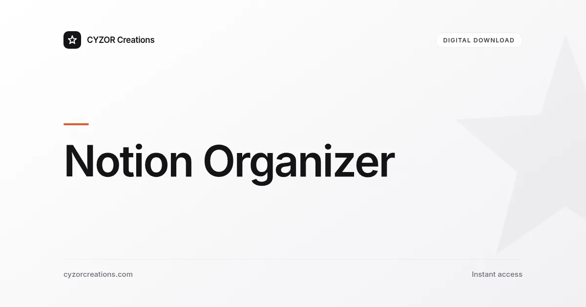 Notion Organizer