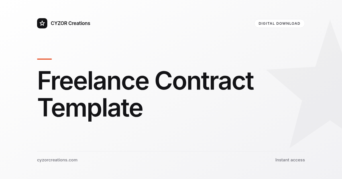 Freelance Contract Template