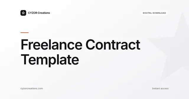 Freelance Contract Template