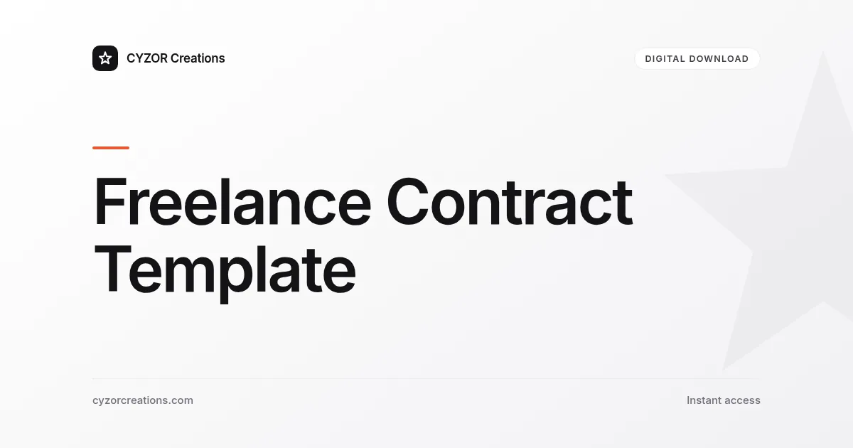 Freelance Contract Template
