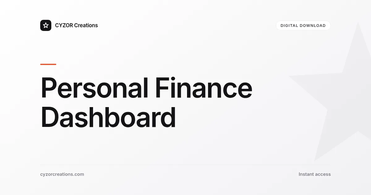 Personal Finance Dashboard
