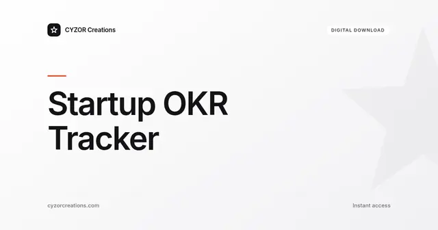 Startup OKR Tracker