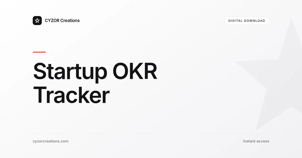 Startup OKR Tracker