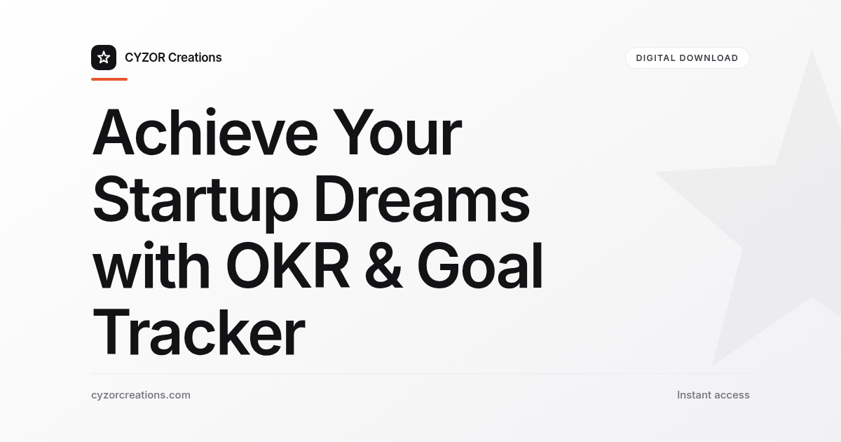 Achieve Your Startup Dreams with OKR & Goal Tracker
