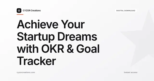Achieve Your Startup Dreams with OKR & Goal Tracker