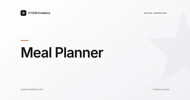 Meal Planner — Notion Template