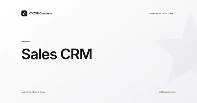 Sales CRM