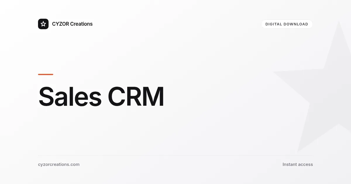 Sales CRM