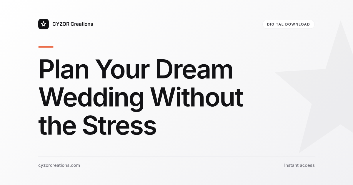 Plan Your Dream Wedding Without the Stress