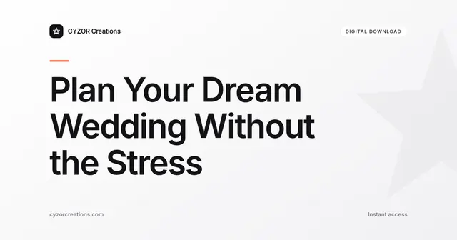 Plan Your Dream Wedding Without the Stress