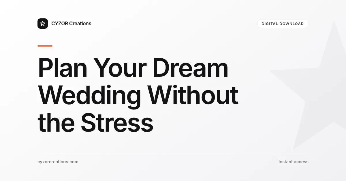 Plan Your Dream Wedding Without the Stress