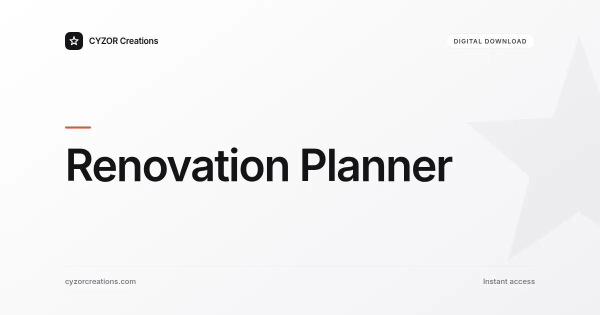 Renovation Planner