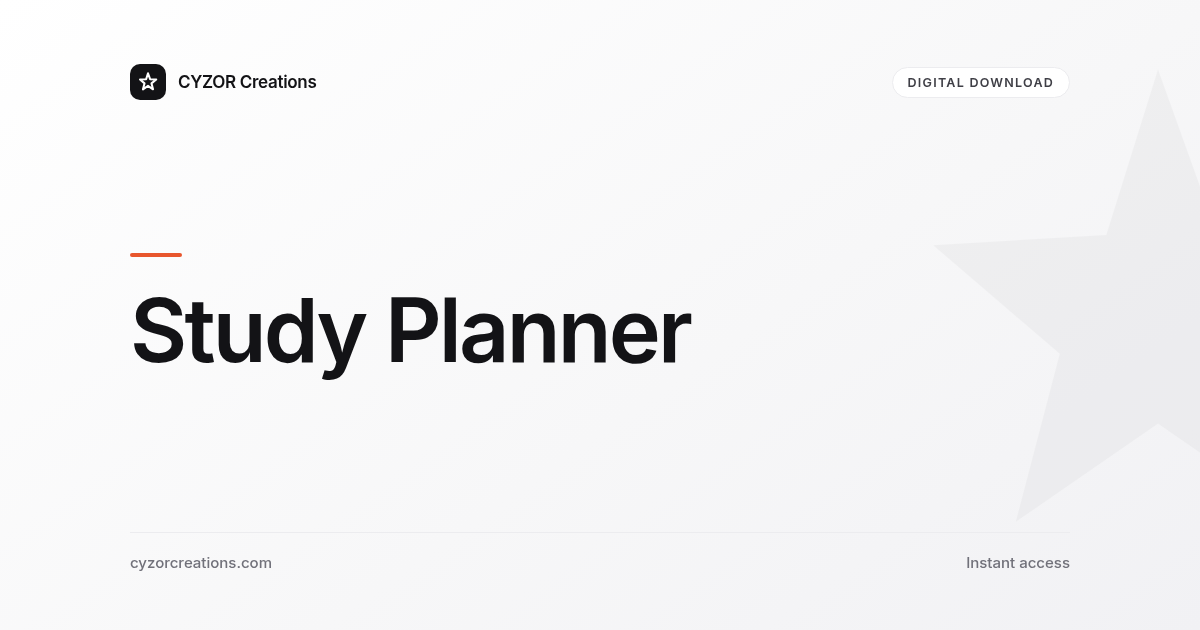 Study Planner