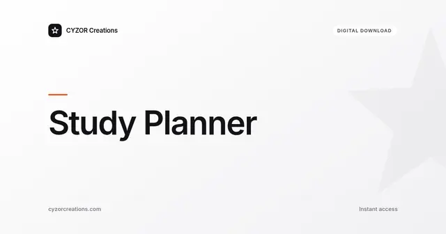Study Planner