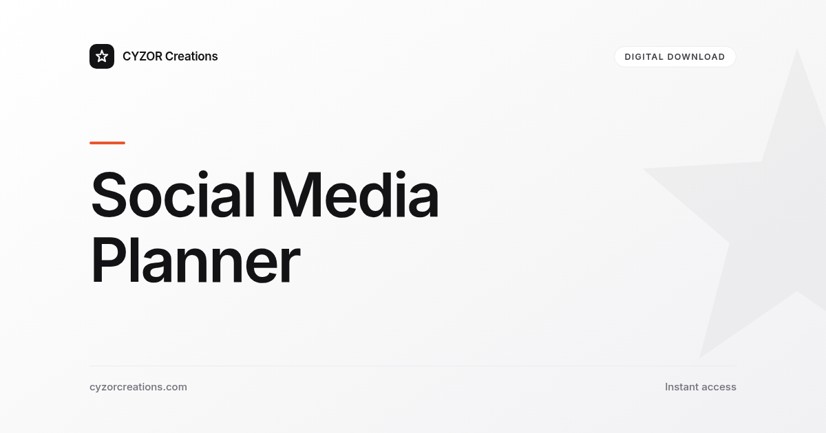 Social Media Planner