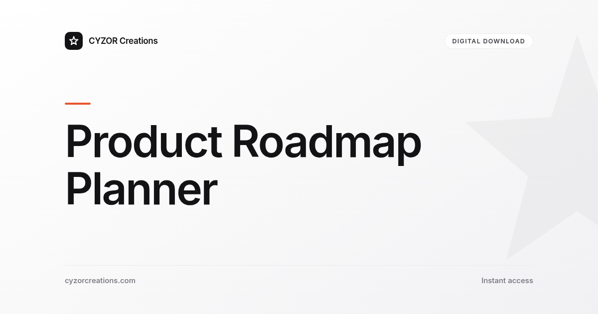 Product Roadmap Planner