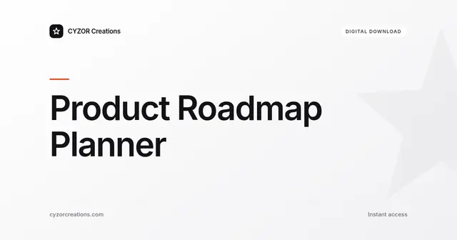 Product Roadmap Planner
