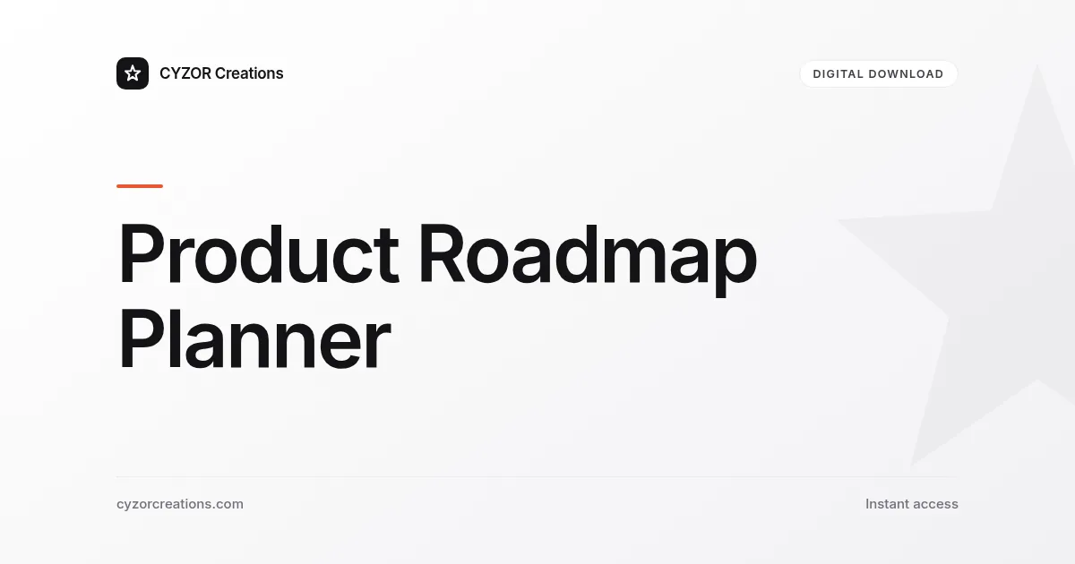 Product Roadmap Planner