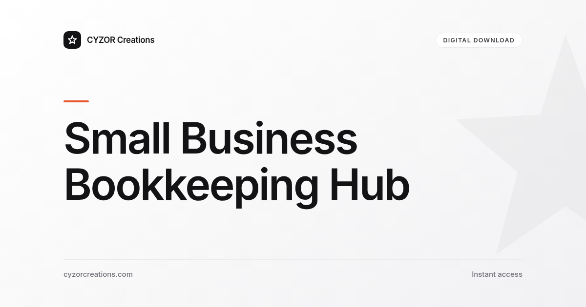 Small Business Bookkeeping Hub