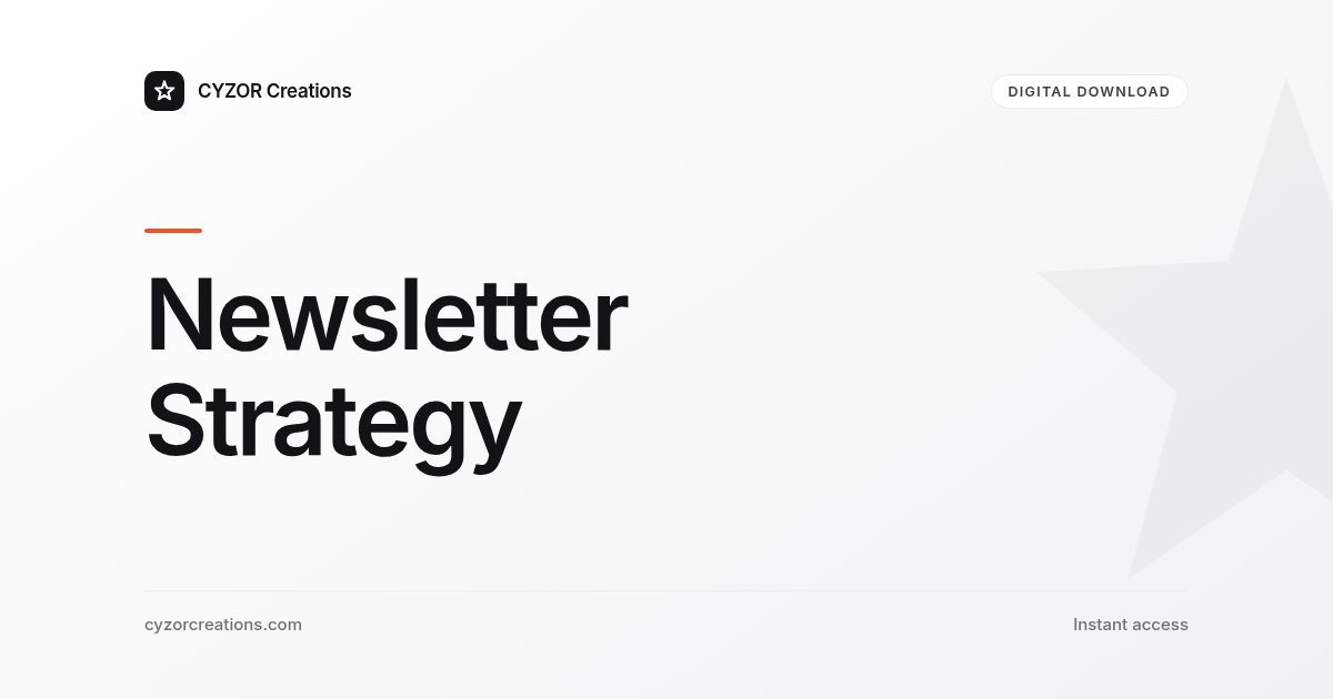 Newsletter Strategy