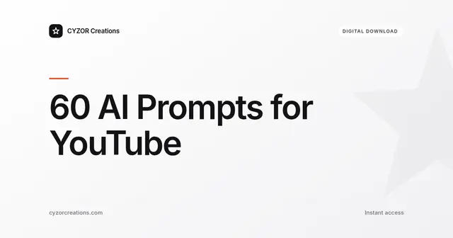 60 AI Prompts for YouTube