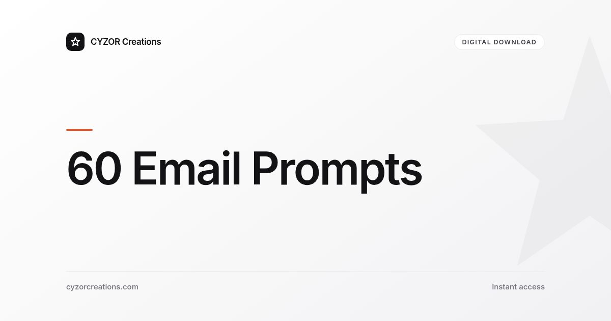 60 Email Prompts