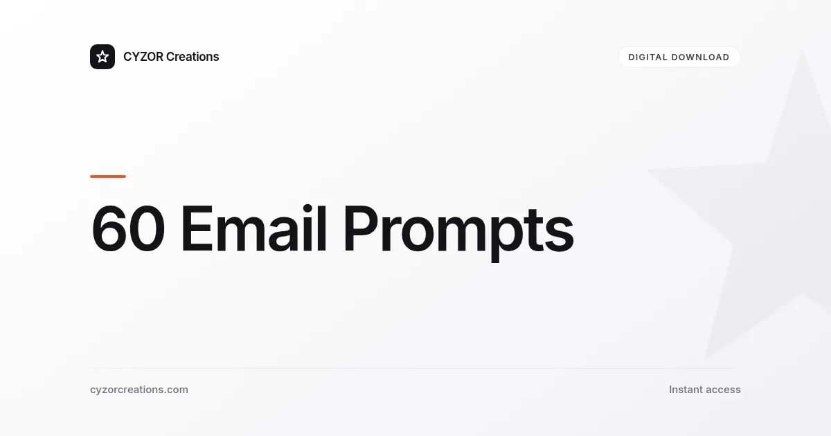 60 Email Prompts