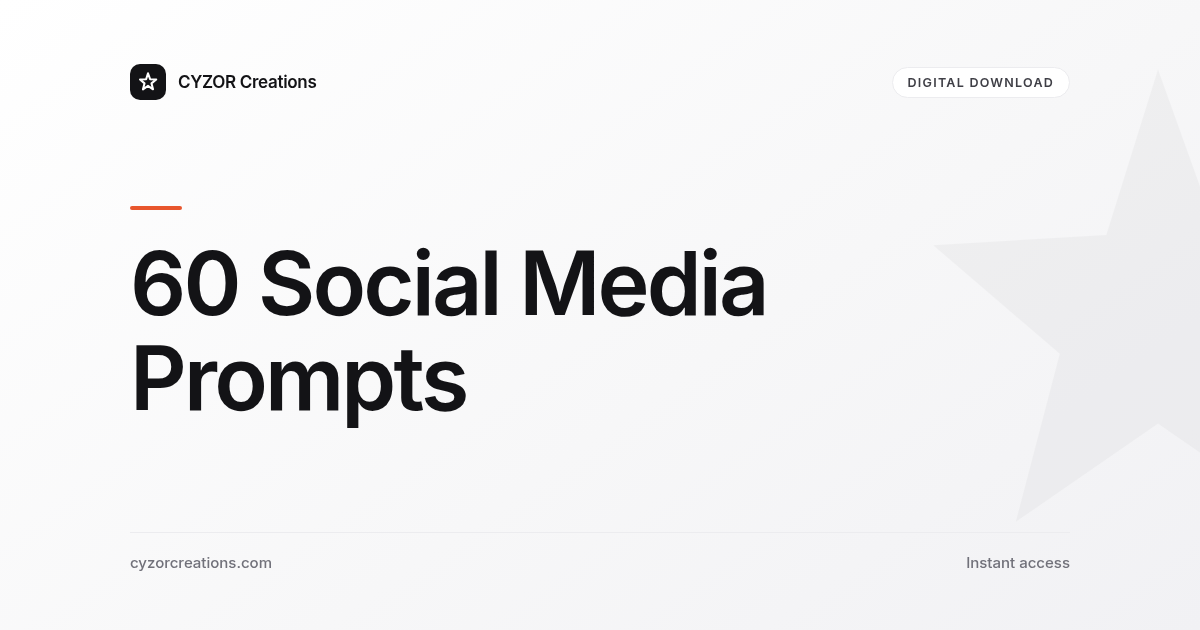 60 Social Media Prompts