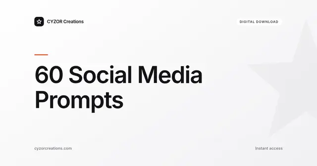 60 Social Media Prompts