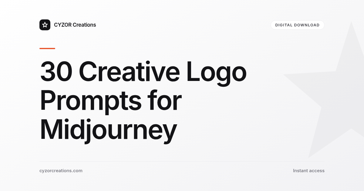 30 Creative Logo Prompts for Midjourney