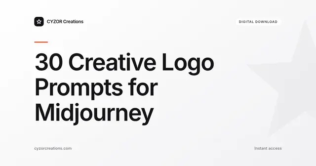 30 Creative Logo Prompts for Midjourney