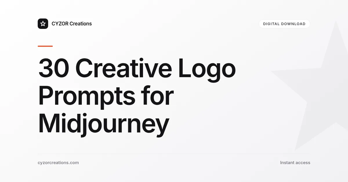 30 Creative Logo Prompts for Midjourney