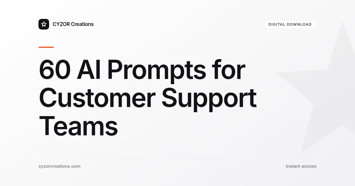 60 AI Prompts for Customer Support Teams