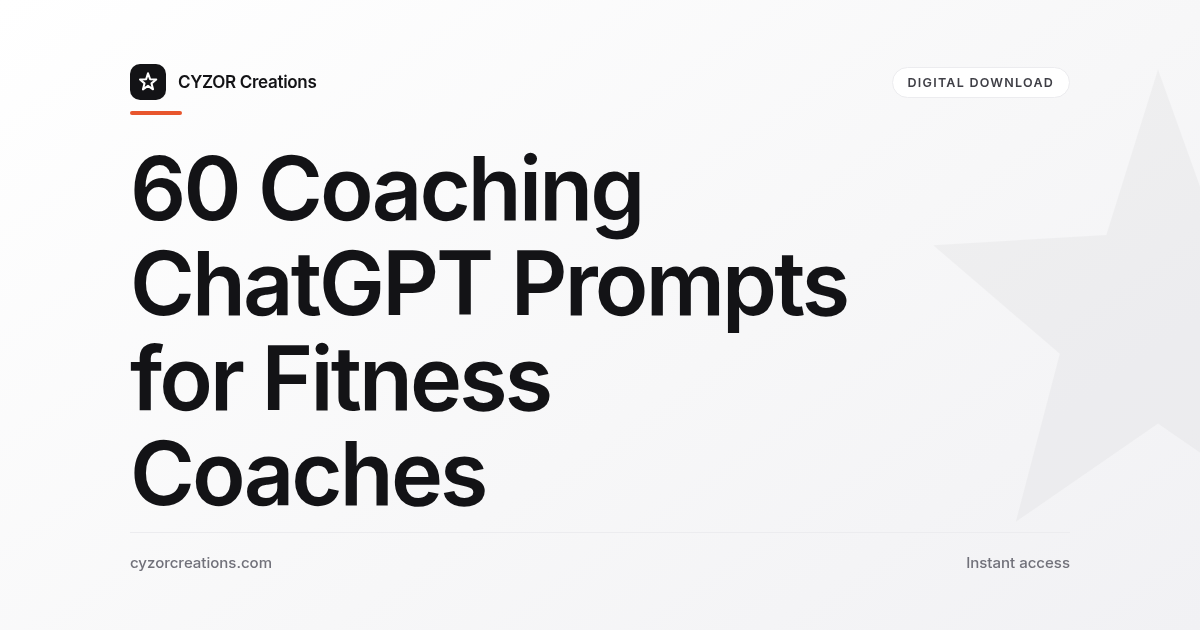 60 Coaching ChatGPT Prompts for Fitness Coaches