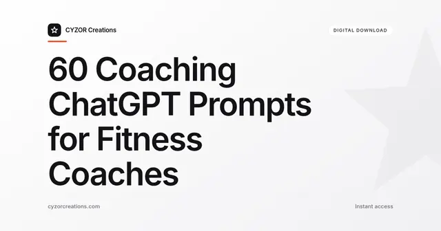 60 Coaching ChatGPT Prompts for Fitness Coaches