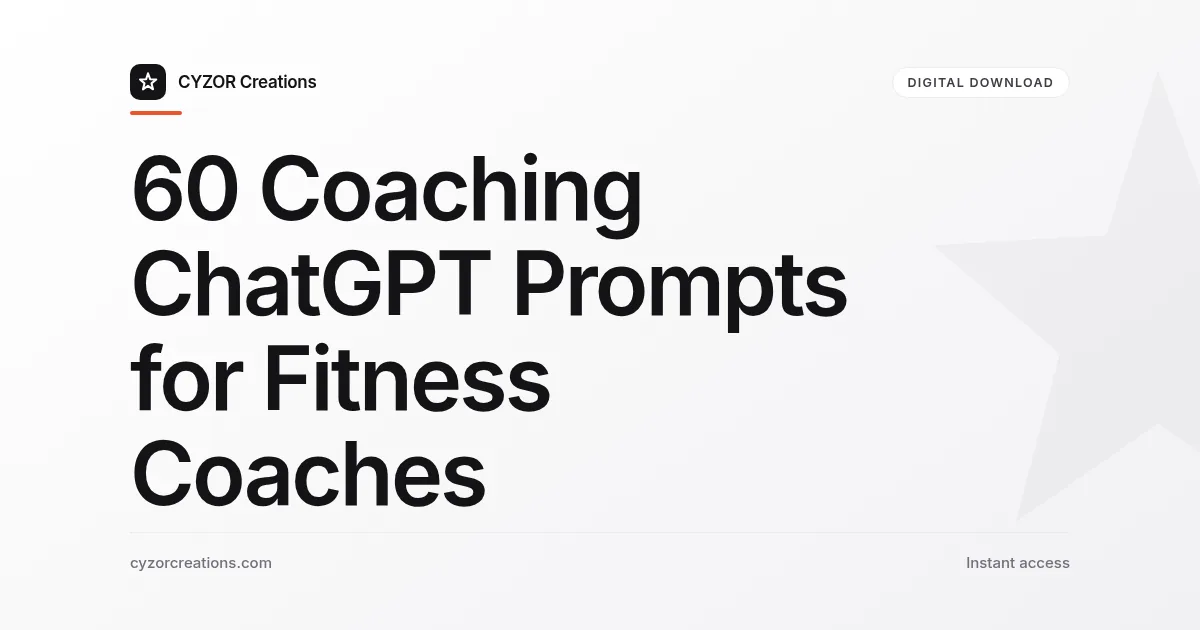 60 Coaching ChatGPT Prompts for Fitness Coaches
