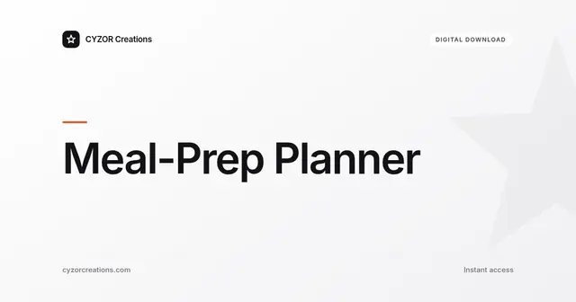 Meal-Prep Planner