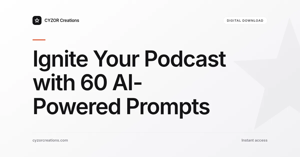 Ignite Your Podcast with 60 AI-Powered Prompts