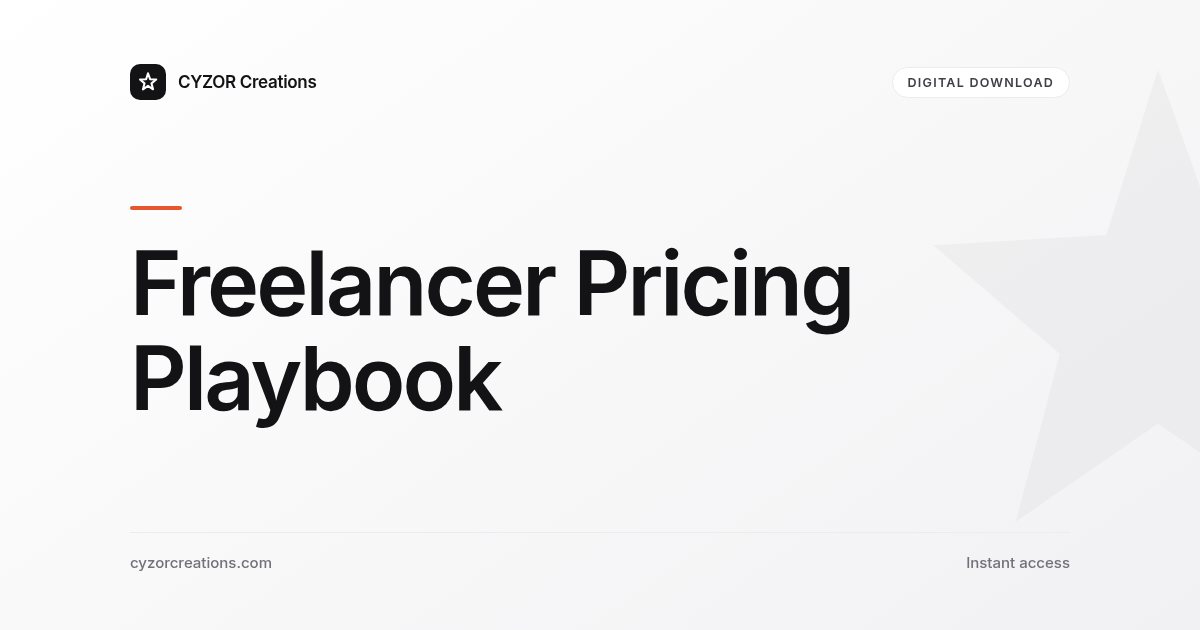 Freelancer Pricing Playbook
