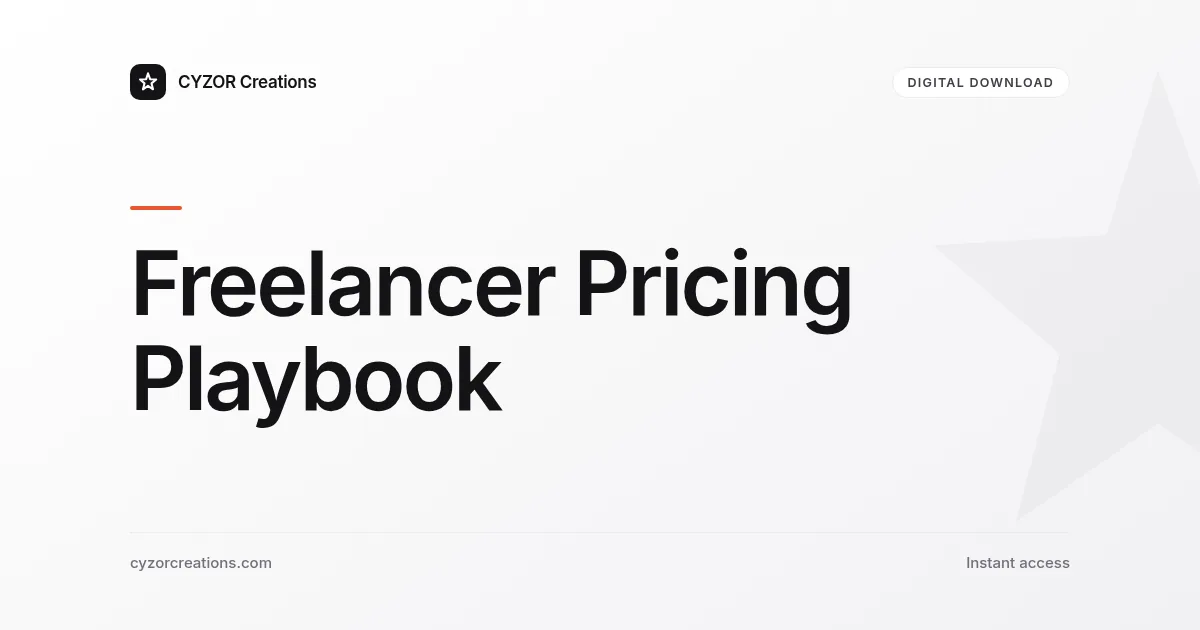 Freelancer Pricing Playbook