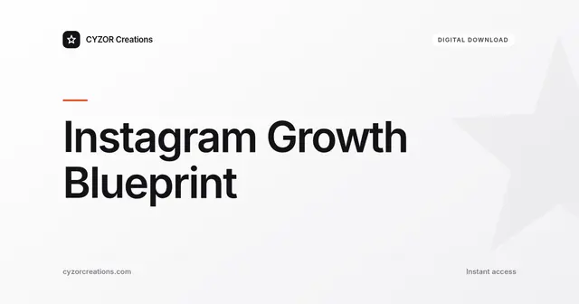 Instagram Growth Blueprint