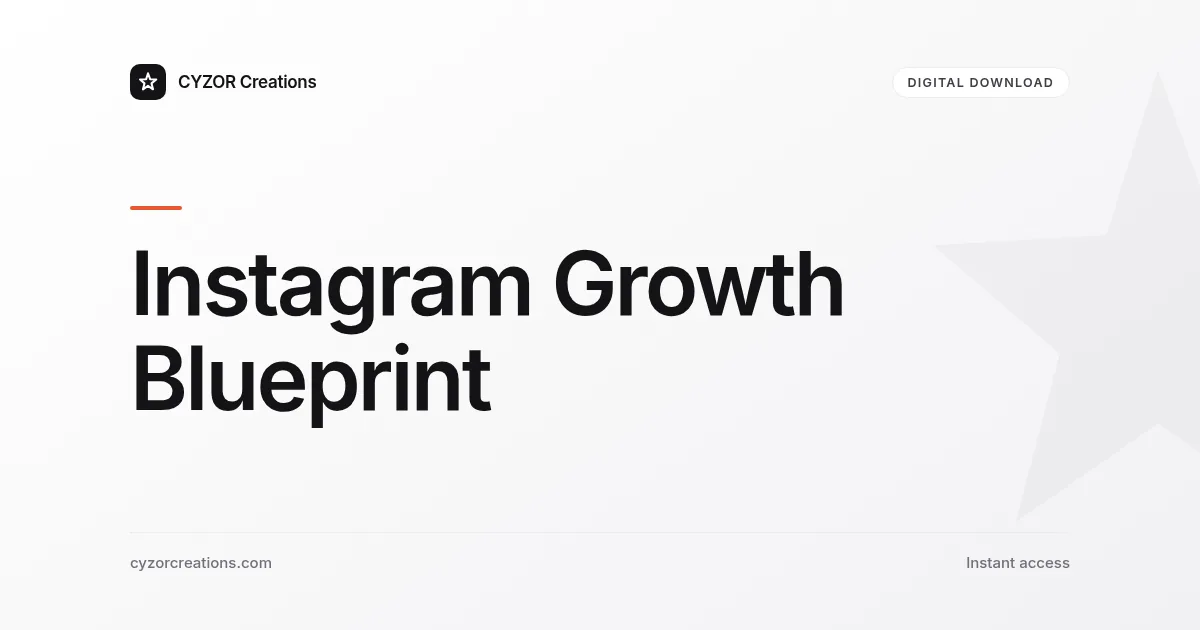 Instagram Growth Blueprint