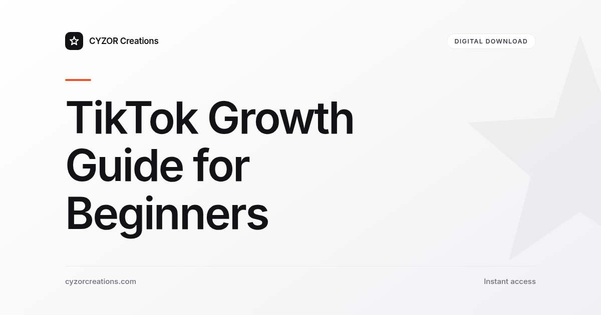 TikTok Growth Guide for Beginners