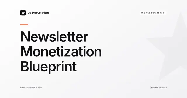 Newsletter Monetization Blueprint